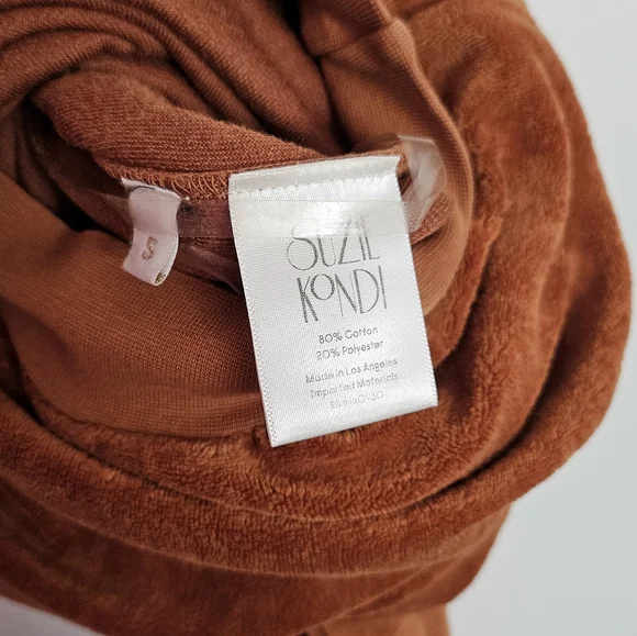 Suzie Kondi GIORGI Velour Jumpsuit CHAI color Size S - Picture 4 of 5